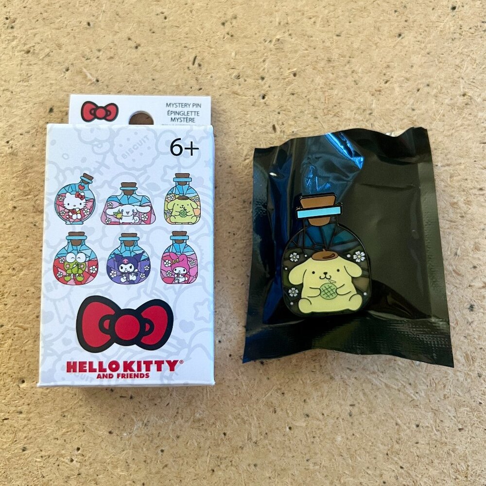 Sanrio Loungefly Hello Kitty & Friends Potions Blind Box Enamel Pin Pompompurin